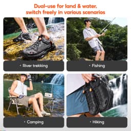 361 Degrees Men's Catfish-canyoning Shoes 2.5 Summer Air Mesh Breathable Anti-slip Outdoor Walking Fishing Male Sandal 672623303