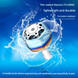 Gomexus TA38S Handle Knob For Shimano Stella Vanquish Daiwa Exist Saltist 1000 - 4000 Spinning Power Reel Titanium 38mm TA38