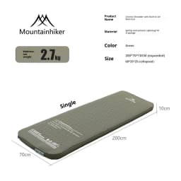 Thickened Sponge Pad, Portable Outdoor Mattress, with Integrated Air Pump for Inflation and Deflation, Self-inflating Mattress