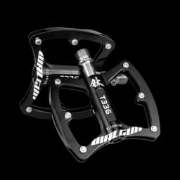 Ultralight MTB Bicycle Pedals Titanium Alloy Axis 3 Bearing Flat Pedal Platform Anti-slip Road Bike Pedals Ti 111g Cycling Parts