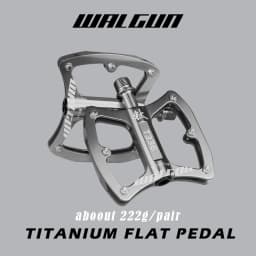 Ultralight MTB Bicycle Pedals Titanium Alloy Axis 3 Bearing Flat Pedal Platform Anti-slip Road Bike Pedals Ti 111g Cycling Parts