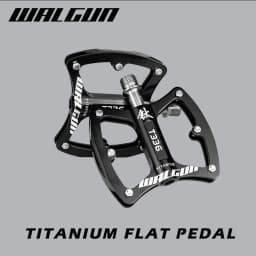 Ultralight MTB Bicycle Pedals Titanium Alloy Axis 3 Bearing Flat Pedal Platform Anti-slip Road Bike Pedals Ti 111g Cycling Parts