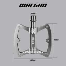 Ultralight MTB Bicycle Pedals Titanium Alloy Axis 3 Bearing Flat Pedal Platform Anti-slip Road Bike Pedals Ti 111g Cycling Parts