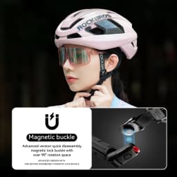 ROCKBROS Carbon Fiber Bicycle Helmet Composite Safe Cycling Helmet Men Women Intergrally-Molded High-Density Foaming Bike Helmet