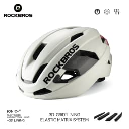 ROCKBROS Carbon Fiber Bicycle Helmet Composite Safe Cycling Helmet Men Women Intergrally-Molded High-Density Foaming Bike Helmet
