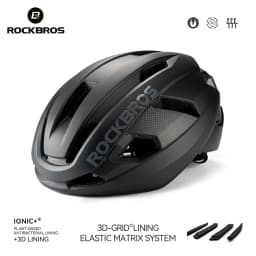 ROCKBROS Carbon Fiber Bicycle Helmet Composite Safe Cycling Helmet Men Women Intergrally-Molded High-Density Foaming Bike Helmet