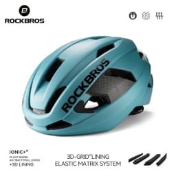 ROCKBROS Carbon Fiber Bicycle Helmet Composite Safe Cycling Helmet Men Women Intergrally-Molded High-Density Foaming Bike Helmet