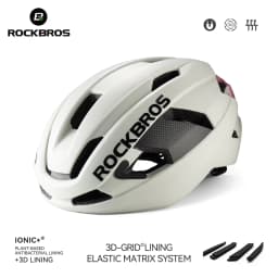 ROCKBROS Carbon Fiber Bicycle Helmet Composite Safe Cycling Helmet Men Women Intergrally-Molded High-Density Foaming Bike Helmet