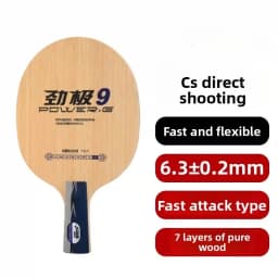 DHS PG9 POWER G9 G8 G7 PG 9 7-Ply OFF++ Table Tennis Blade for PingPong Racket De Mesa Same with Hurricane Long