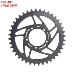 GUSTAVO Electric Bike Chain Wheel Chainring Blade for BAFANG BBS01 BBS02 Mid Drive Motor Sprocket 36/38/40/42/44/46/48/52T