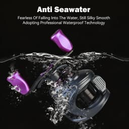 Leydun SEAYUR DC Fishing Reel Digital Control Long Cast 7.2:1 6+1BB Max Drag 4.5kg Fresh Saltwater Reel Baitcasting Fishing Coil