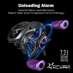 Leydun SEAYUR DC Fishing Reel Digital Control Long Cast 7.2:1 6+1BB Max Drag 4.5kg Fresh Saltwater Reel Baitcasting Fishing Coil