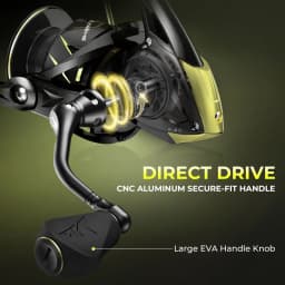 KastKing Sharky X Spinning Reel 18KG Max Drag 10+1 Stainless Bearings Lightweight Oversize Shaft for Saltwater & Freshwater