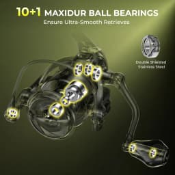 KastKing Sharky X Spinning Reel 18KG Max Drag 10+1 Stainless Bearings Lightweight Oversize Shaft for Saltwater & Freshwater