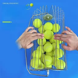 Tennis Ball Picker Upper Roller Lightweight Stainless Steel Rolling Design Portable Practice Training Tool Easy Use Recovery