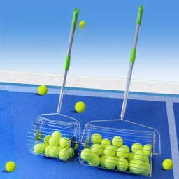 Tennis Ball Picker Upper Roller Lightweight Stainless Steel Rolling Design Portable Practice Training Tool Easy Use Recovery