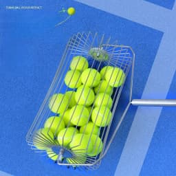 Tennis Ball Picker Upper Roller Lightweight Stainless Steel Rolling Design Portable Practice Training Tool Easy Use Recovery