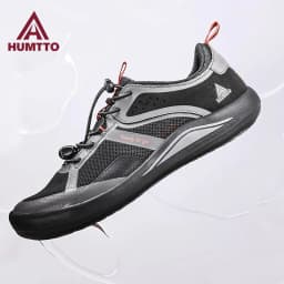 HUMTTO Outdoor hiking shoes men breathable retro casual running shoes anti slip sneakers ankle trekking boots off-road shoes