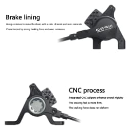 IIIPRO Bicycle mechanical line pull brake converted to hydraulic brake modified parts
