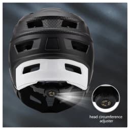 MTB Full Face Bicycle Helmet with Removable Chin Adults Mountain Bike Helmets for Men Women PC+EPS Protection XC Off-road Caps