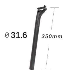 ELITAONE Offset 20mm MTB/Road Bike Seatpost 27.2/30.9/31.6mm Carbon Seat Post UD Bare Carbon
