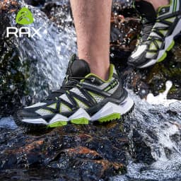 RAX Men's Hiking Shoes Spring  Outdoor Sneakers Men Breathable Mesh Trekking Boots Tactical Walking Ankle Shoes Camping Tourism