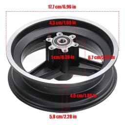 10 inch 10x2.75-6.5 Tires, Aluminum Alloy Disc Brake Wheels, KUGOO M4 PRO Folding Scooter Accessories