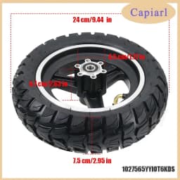 10 inch 10x2.75-6.5 Tires, Aluminum Alloy Disc Brake Wheels, KUGOO M4 PRO Folding Scooter Accessories