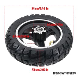 10 inch 10x2.75-6.5 Tires, Aluminum Alloy Disc Brake Wheels, KUGOO M4 PRO Folding Scooter Accessories