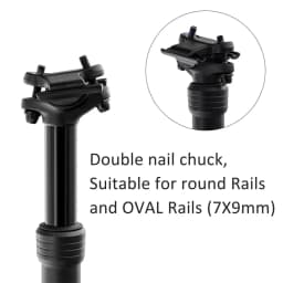ZOOM Bicycle Dropper Seatpost 27.2-33.9MM Internal Routing 80mm Travel For MTB Gravel/Road Bikes Winter Cycling Accessories
