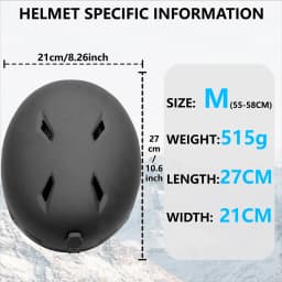 SMITHDRIFT Unisex Ski Helmet Half-covered Skiing Snowboard Winter Sports Helmet Snow Skating Integrally-Molded Helmet Youth