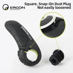 ERGON GS3 Bicycle Handlebar Grip Anti-slip Rubber Grips MTB Cycling Handle Grips Bike Bar End Adjustable Mount Hand Covers 5Nm