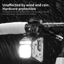 TOSUOD Bicycle Headlight 2000 Lumens 3200mAh Power Type-C Charging Bike LED Flashlight Waterproof 6 Modes Cycling Headlight