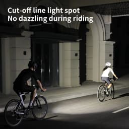 TOSUOD Bicycle Headlight 2000 Lumens 3200mAh Power Type-C Charging Bike LED Flashlight Waterproof 6 Modes Cycling Headlight