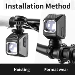 TOSUOD Bicycle Headlight 2000 Lumens 3200mAh Power Type-C Charging Bike LED Flashlight Waterproof 6 Modes Cycling Headlight