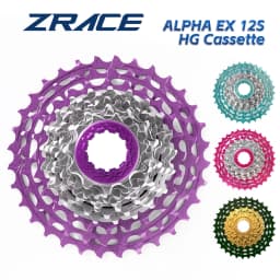 2025 New! ZRACE ALPHA EX 12-Speed HG Cassette for Road, Extremely Lightweight CNC Fully Hollow and Super Light, 12V Cassette