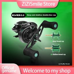 Cayden Sprite Ultra Mini Portable Water Drop Reel 2nd Gen Micro Bait Double Line Cup for Stream Fishing Sports Entertainment