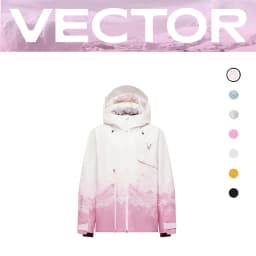 VECTOR Men Women 3L Cotton Ski Jacket Ski Pants Winter Warm Windproof Waterproof Outdoor Sports Snowboard Ski Coat Trousers
