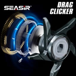 Seasir Dcast Dc Fishing Reel Digital Control Long Cast 7.3:1 7+1BB Max Drag 8.5kg Fresh Saltwater Reel Baitcasting Fishing Coil