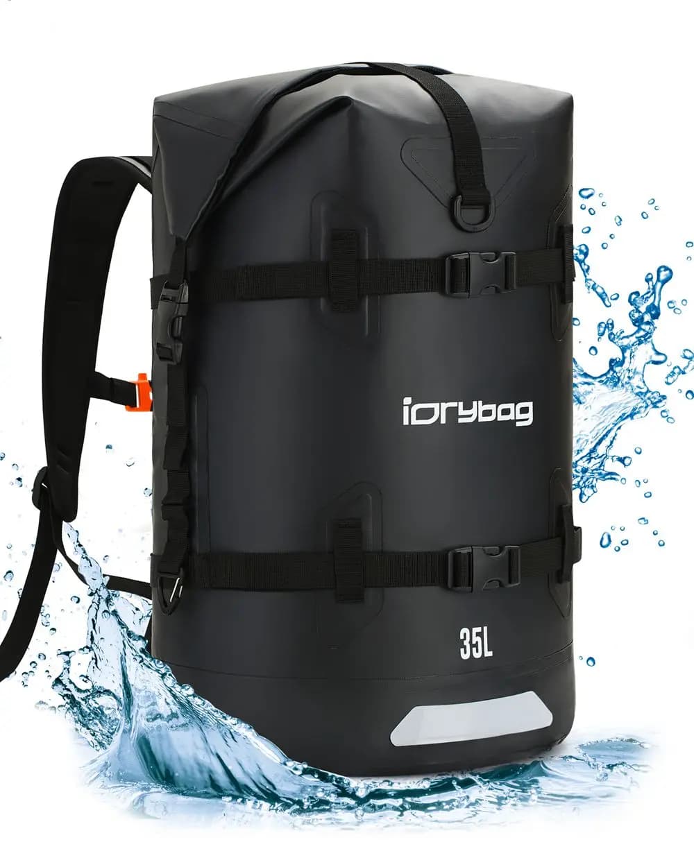 IDrybag Waterproof Bag Backpack for Women Men 35L/55L Dry Bags Waterproof Backpack Reflective Camping Kayaking Fishning Hiking