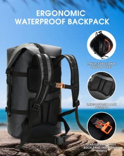 IDrybag Waterproof Bag Backpack for Women Men 35L/55L Dry Bags Waterproof Backpack Reflective Camping Kayaking Fishning Hiking