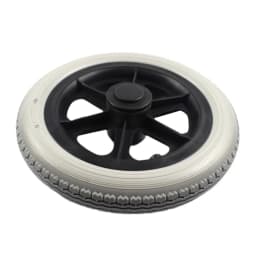 12 Inch PU Wheel Professional Wheelchair Rear Caster Replacement Part Tool 12 1/2x2 1/4 Solid Non Pneumatic Tire Wheel
