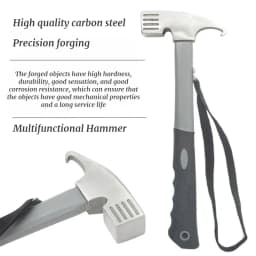 8Pcs Tent Pegs Beach Tent Stakes Heavy Duty Unbreakable Tent Pegs with Storage Bag & Hammer for Outdoor Camping