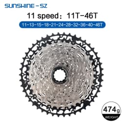 Sunshine 9/10/11/12S 11T-40/42/44/45/46/48/50/52T Hollow Ultralight Mountain Bike Cassette for M4100/5100/6100 HG MTB Flywheel
