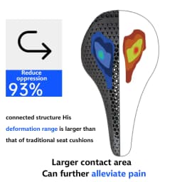 3D Printed MTB Saddle Bike Seating for Men & Women Triathlon Road Cycling Saddle Gravel Bicycle Seat Comfortable Saddle 7*10