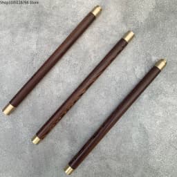 Martial Arts Wood Stick Kung Fu Training Stick Wu Shu Equipment Rose Wood Chicken Wing Wood Copper Cap 3 Part Combination