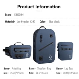 Kingdom Multi-function Fishing Bags Waterproof Hypalon 4200 Shoulder Leg Waist Outdoor Sports Fishing Lure Line Box Storage Bag