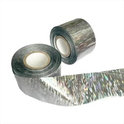 New 4CM 120M DIY Ripple Fish Tape Offwhite Back Hot Stamping Foil Fishing Lure Jig Baits Holographic Paper Laser Film Hologram