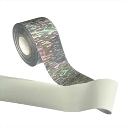 New 4CM 120M DIY Ripple Fish Tape Offwhite Back Hot Stamping Foil Fishing Lure Jig Baits Holographic Paper Laser Film Hologram