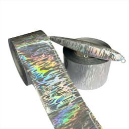 New 4CM 120M DIY Ripple Fish Tape Offwhite Back Hot Stamping Foil Fishing Lure Jig Baits Holographic Paper Laser Film Hologram